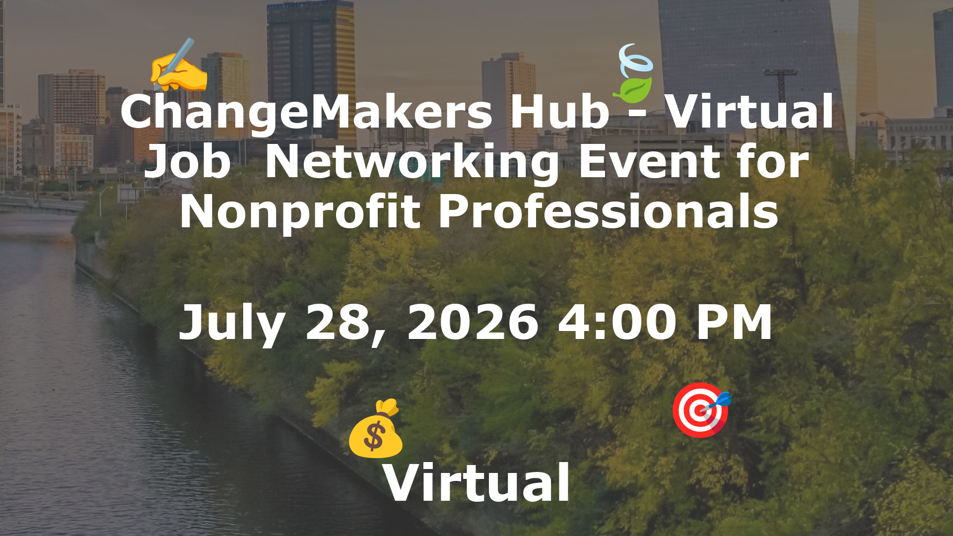 ChangeMakers Hub - Virtual Job  Networking Event for Nonprofit Professionals event image